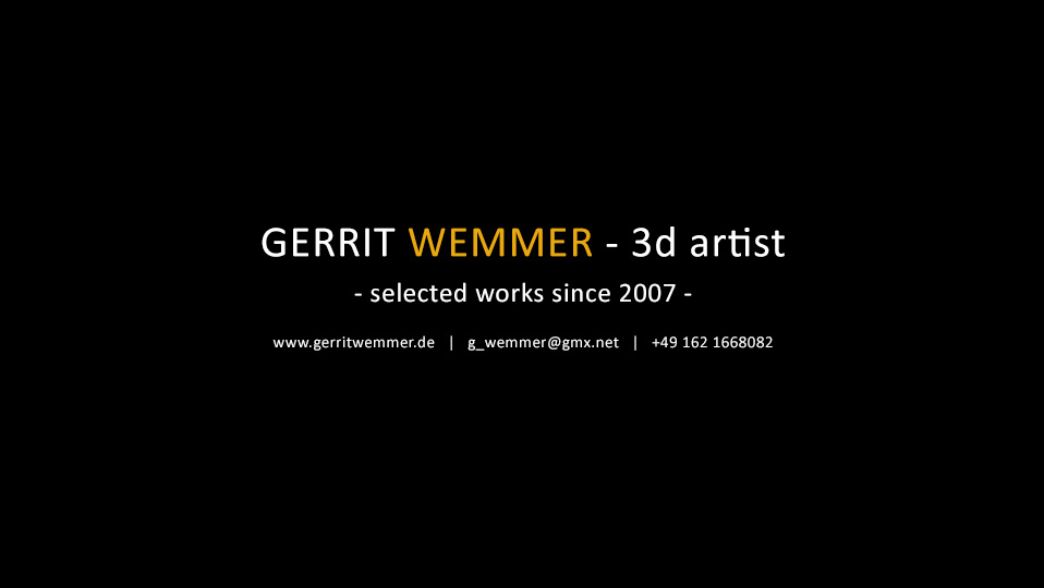 Gerrit Wemmer Showreel